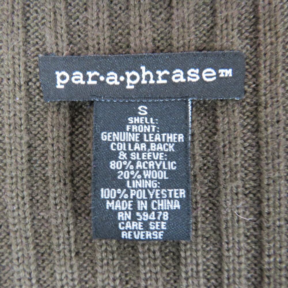 Paraphrase Y2K Brown Suede Jacket Pink Embroidered Flower Vintage Jacket Small - Picture 5 of 5